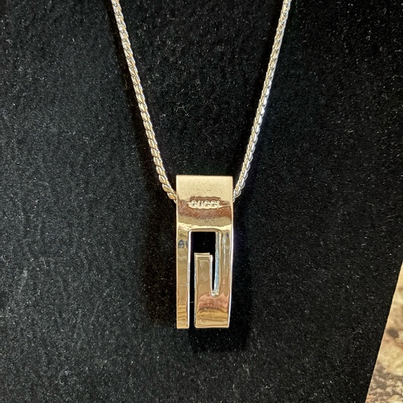 Gucci G Sterling Silver Necklace gorgeous - Picture 3 of 10